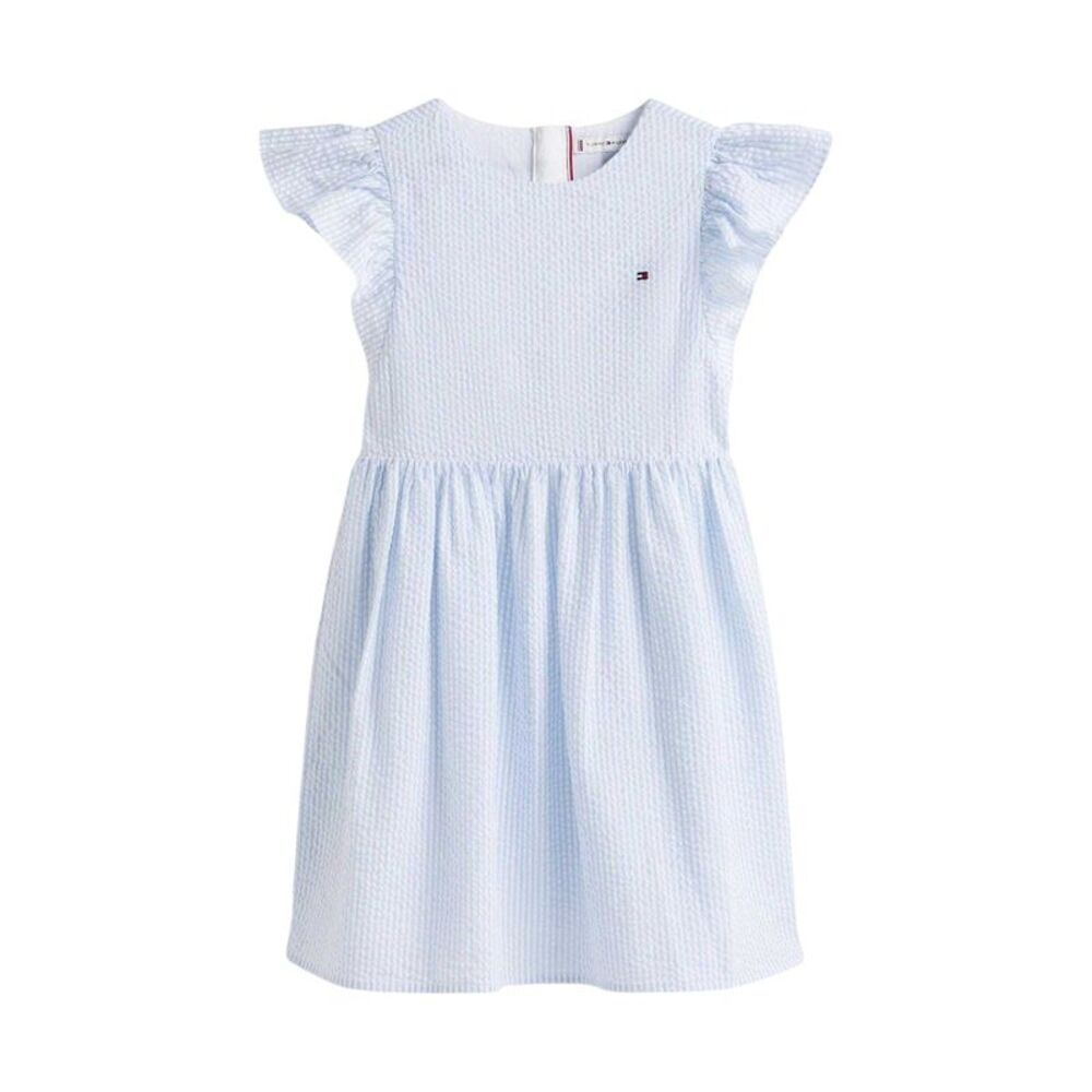 Tommy Hilfiger Girls Flutter Smock Dress / Sweet Blue